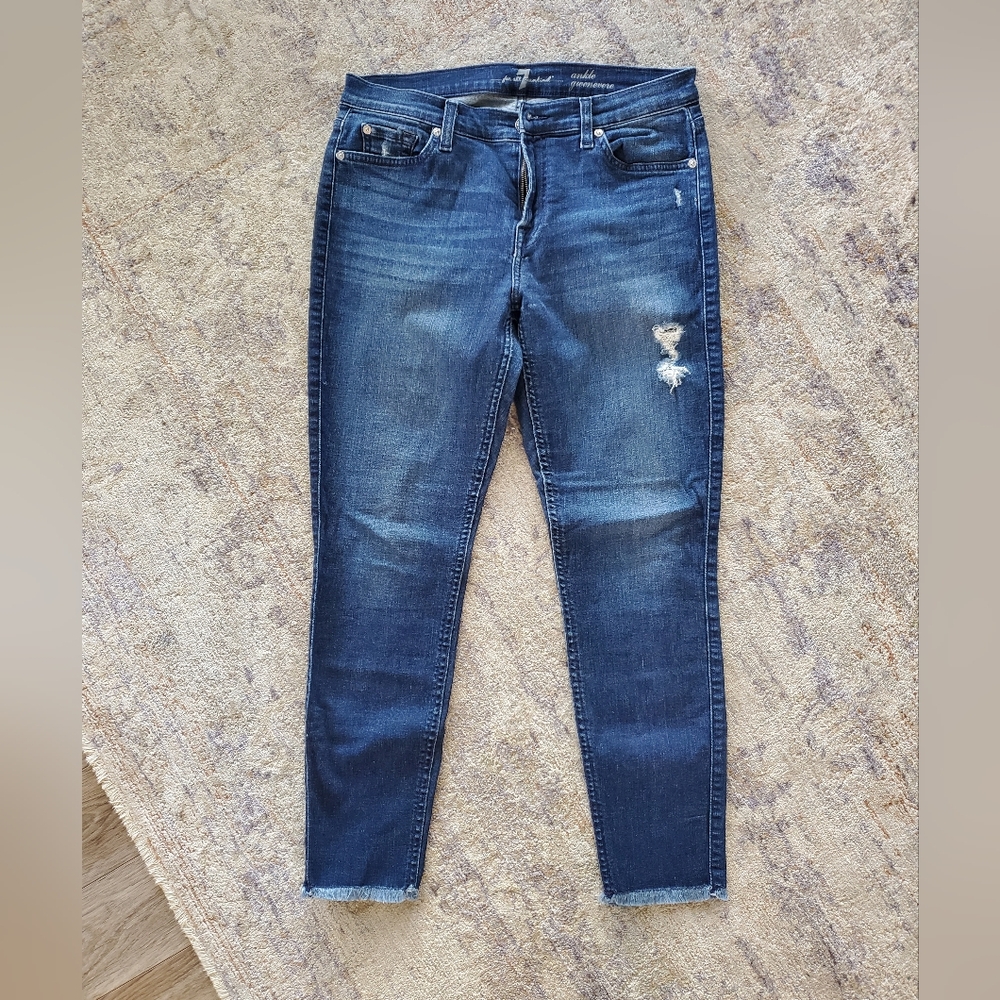 7 for All Mankind Ankle Gwenevere Jeans, Size 30